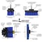 Drill Brush Power Scrubber By Useful Products 5 in W 5 in L Brush, Blue B-S-E42O-QC-DB - alternate 3